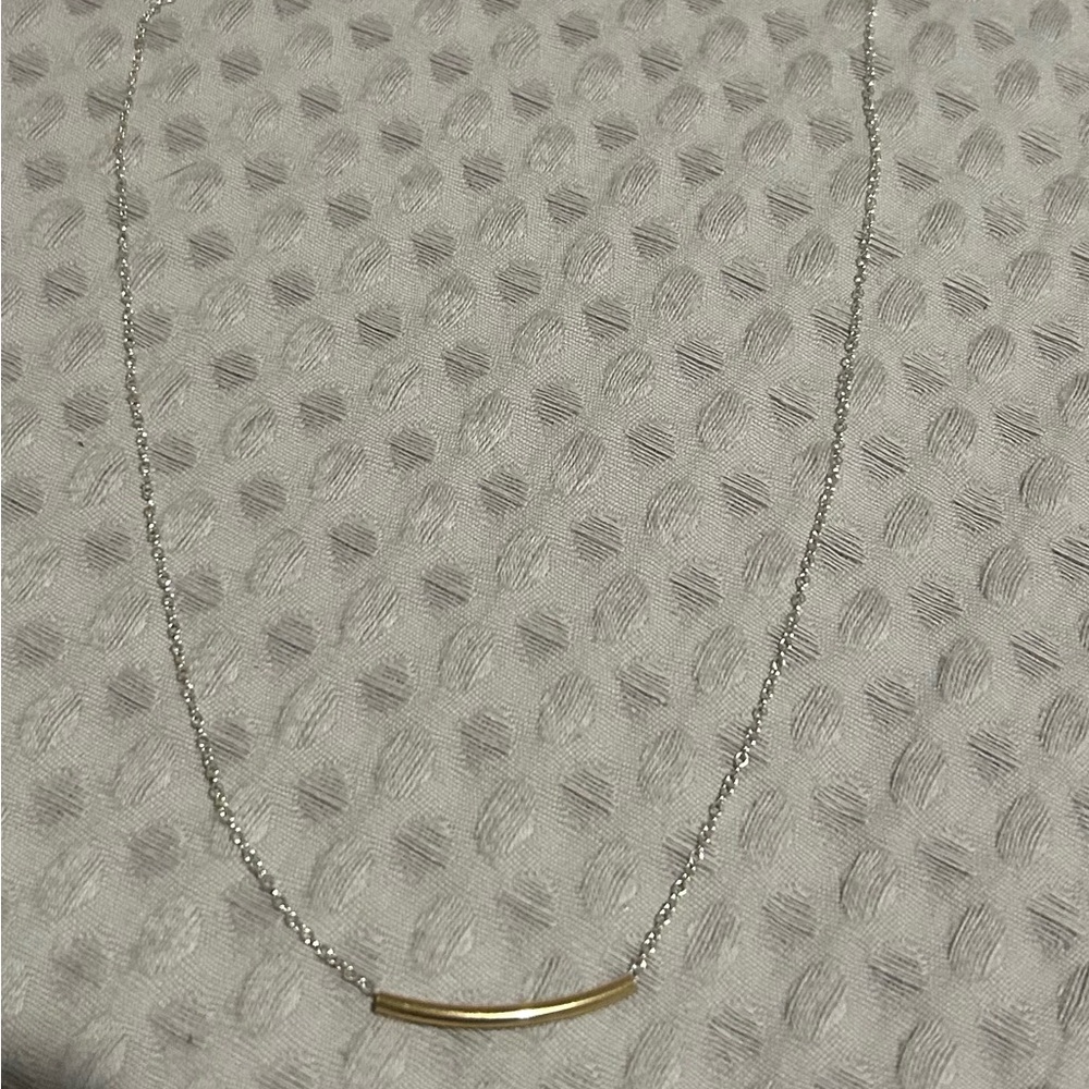 enewton mixed metal gold bliss bar necklace